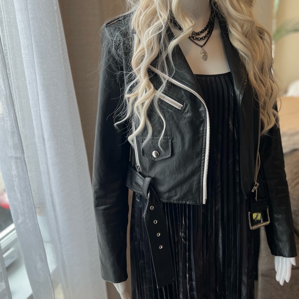 Michael Kors Learher Jacket Black